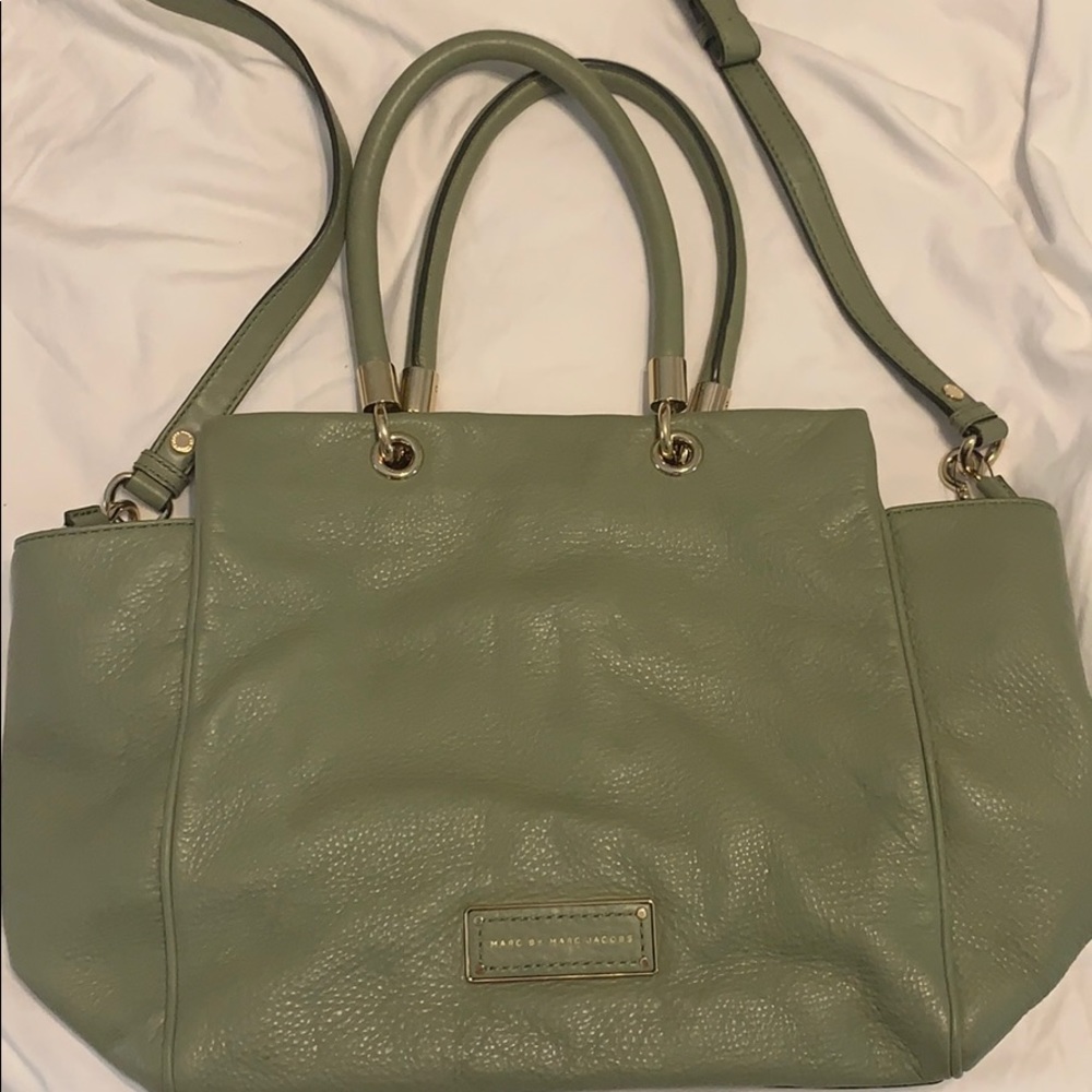 Marc Jacob’s Leather bag - with gold accents